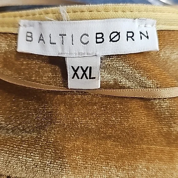 Baltic Born Gold Velvet Maxi Dress  XXL - Picture 7 of 7